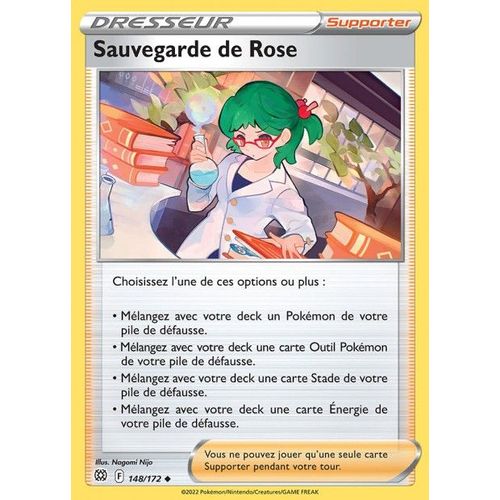 Carte Pokemon - Sauvegarde De La Rose - 148/172 - Épée Et Bouclier 9 - Stars Etincelantes - Eb9 -Vf