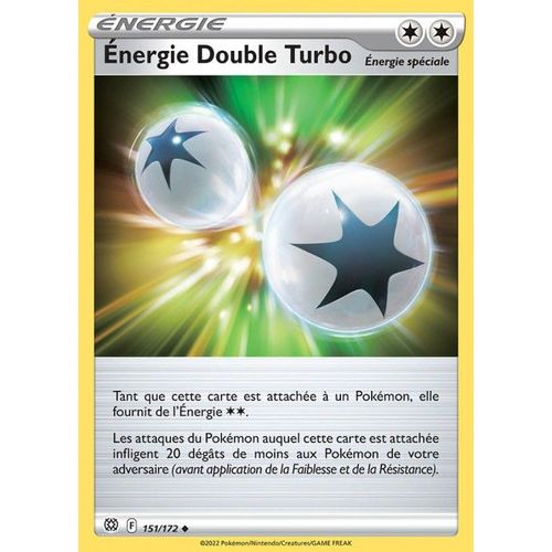 Carte Pokemon - Energie Double Turbo - 151/172 - Épée Et Bouclier 9 - Stars Etincelantes - Eb9 -Vf