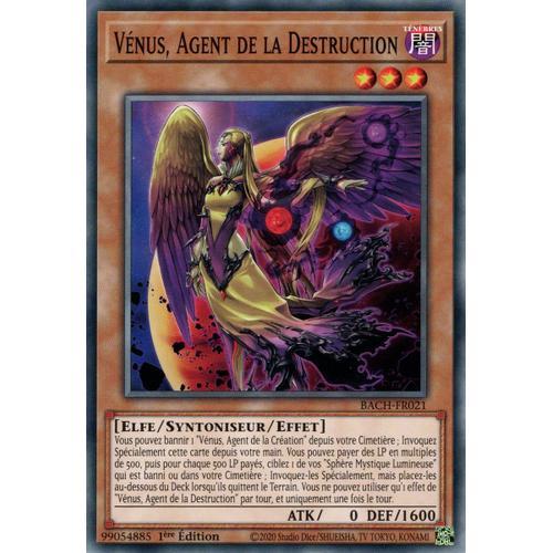 Yu Gi Oh Bach Fr021 Vénus Agent De La Destruction