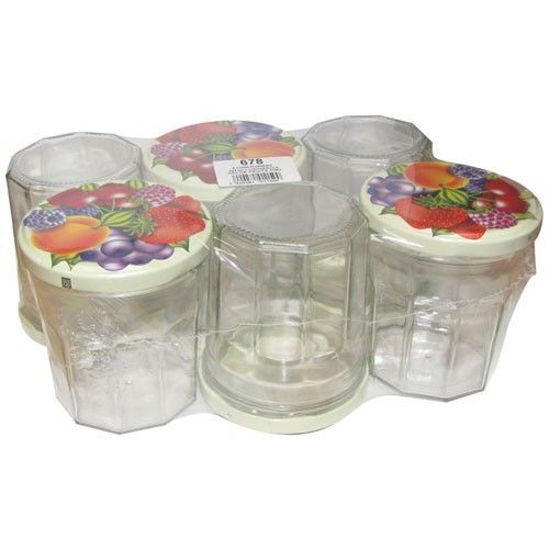 Pack 6 Confituriers Avec Couvercle - 324 Ml