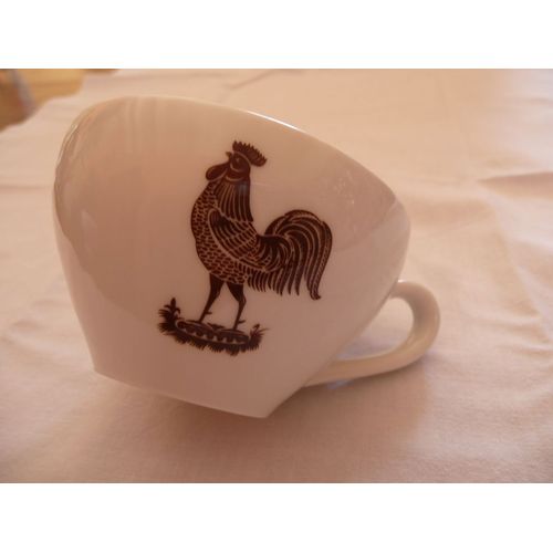 Tasse Décorée D'un Coq