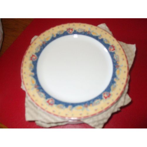 Lot De 6 Assiettes À Dessert  Porcelaine "Pillivuyt"
