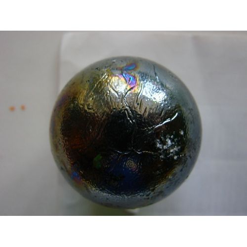 Bille En Verre Bollard 3.5cm  Diametre, Vert Moirée,