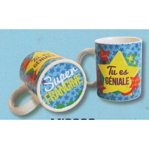Mug Comics Sérigraphié  Super Frangine  Tu Es Géniale