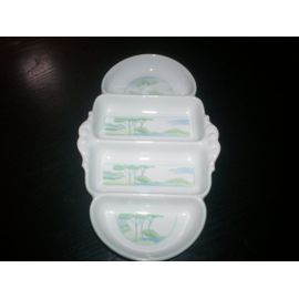 Plateau A Biscuits Aperitif En Porcelaine