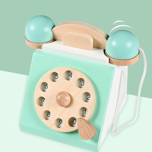 Jeu De Téléphone En Bois, Rétro Vintage, Cadran Antique, Jeu De Rôle, Jeu De Simulation, Montessori, Éducation Précoce, Cadeau D'Anniversaire
