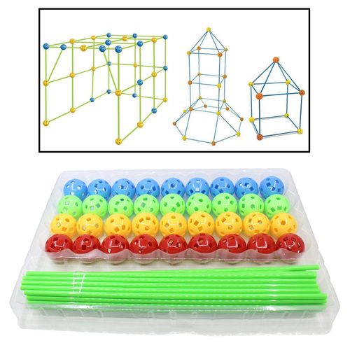 Kits De Construction De Forts Durables Pour Enfants, Château À Fusée, Pour Garçons Et Filles, Cadeau D'Anniversaire Amusant, Bricolage
