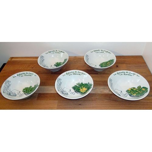Service À Salades - Assiettes De Collection - Vintage