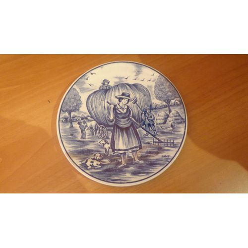 Assiette De Decoration - Delfts Blauw Hadwerk