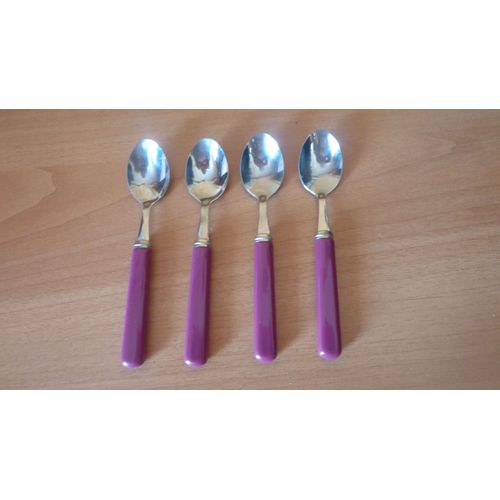 Lot De 4 Petites Cuilleres - J. Dubost Inox