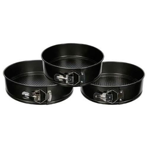 Lot De 3 Moules À Manqué Démontables "Best" 26cm Noir