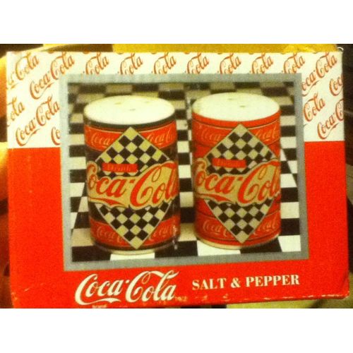 Service 2 Pièces Sel & Poivre Coca-Cola - Haut. 8,5 Cm