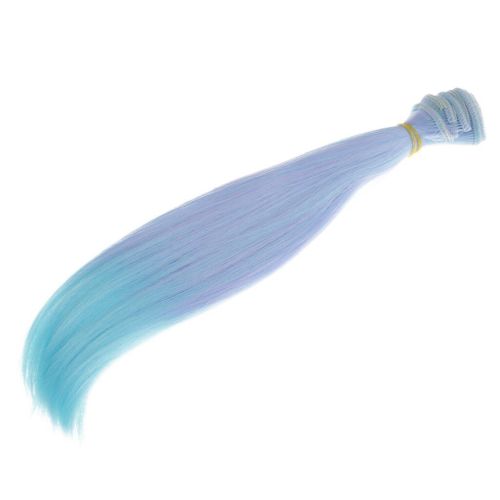 Perruques Lisses Violettes De Rechange Pour Poupée, Convient À Toutes Sortes De Jouets