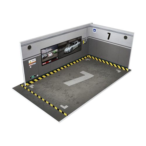 Lot De 1/32 Pièces De Parking, Scène, Garage, Voiture, Jouet, Vitrine, Garage Modifié, Décoration De Collection Pour La Maison