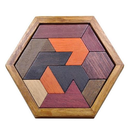 Puzzle En Bois Pour Enfants, Jouets Éducatifs, De Forme Géométrique, Cadeau De Noël