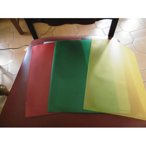 Lot De 3 Chemises De Presentation Pour Serodos Transparentes Couleur Durable