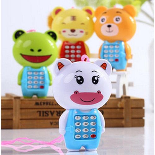 Téléphone De Musique De Dessin Animé, Jouets Éducatifs Pour Bébé, Jouet D'Apprentissage Précoce, Téléphone Portable Cadeau Pour Enfants Avec Lumière Led