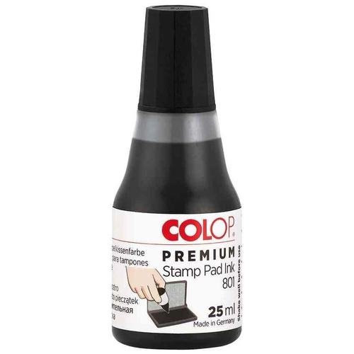 Colop Encre Tampon "801" Pour Cassette D'encrage 25ml Noir