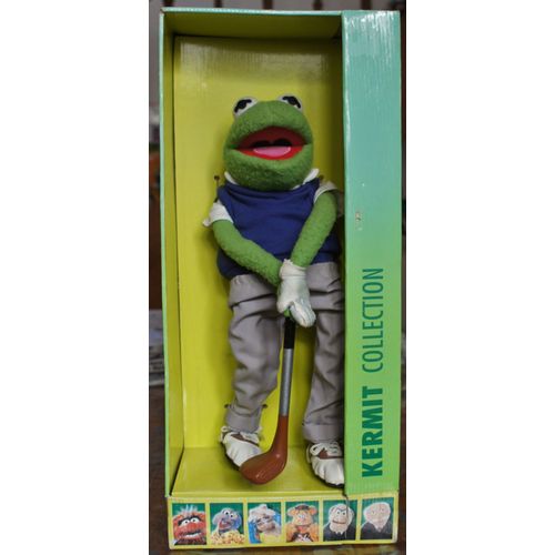 The Muppet Show Kermit Collection Golf Kermit Holding Club Golfeur