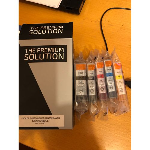 PACK DE 5 CARTOUCHES ENCRE COMPATIBLES CANON