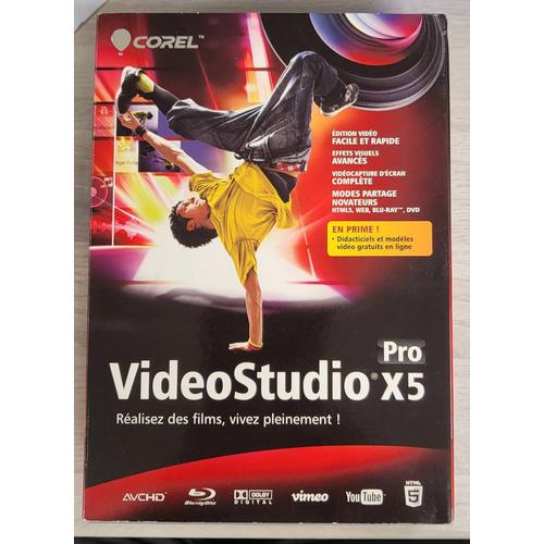 Corel Videostudio Pro X5 - Version Boîte - 1 Utilisateur (Mini-Boîtier) - Win - Français - Europe)