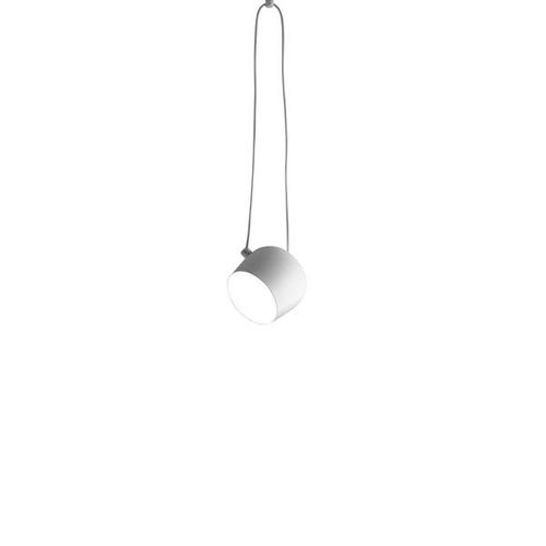 Flos Lampe À Suspension Aim Small (Blanc - Aluminium / Polycarbonate)