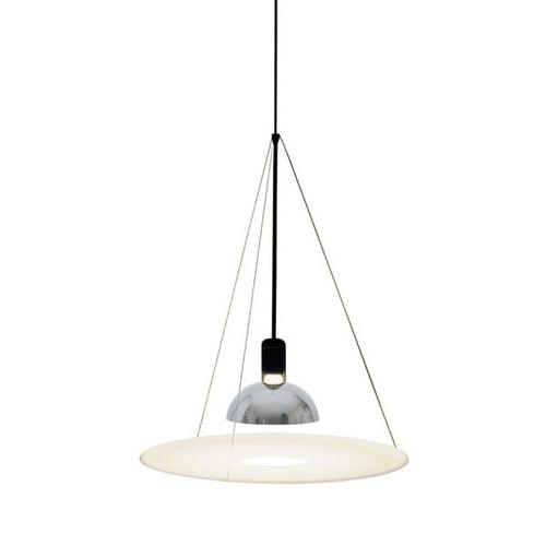 Flos Lampe À Suspension Frisbi (Noir - Polimetilméthacrylate)