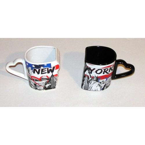 Mug New York Qui S'assemble Chope Poignée En Coeur