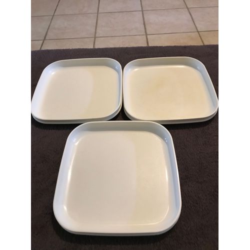 Assiettes Tupperware , Lot De 3 Blanc , Pique-Nique , Pic-Nic