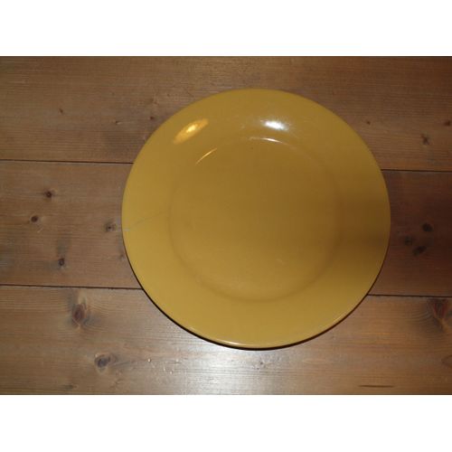 Assiette Plate Jaune 28cm