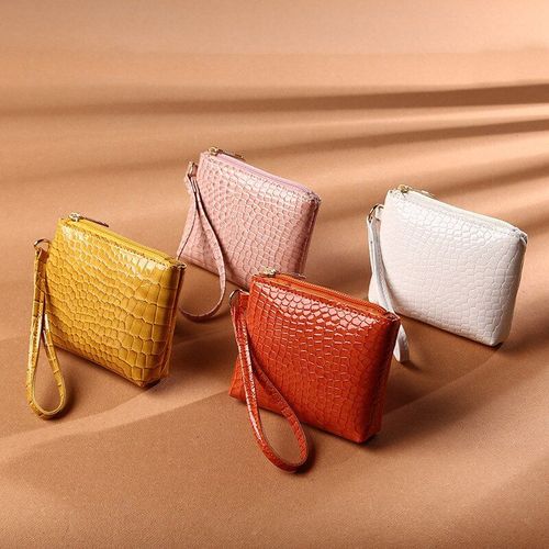 Sac à main motif Crocodile en cuir PU Durable, nouveau, exquis, petit, Portable, porte cartes, couleur unie