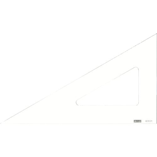Minerva Equerre 60° Bord Droit 40cm Transparent Qualité Optique Transparent
