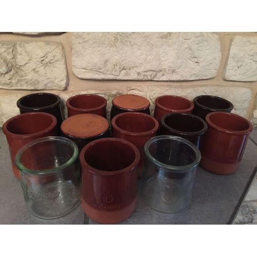 Lot De 12 Pots A Yaourts