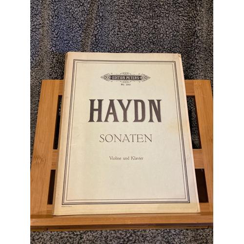 J. Haydn Sonates Pour Violon Et Piano Partition Éditions Peters N°190