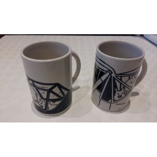 Tintin - Ensemble De 2 Mugs "Hachette Collections Et Editions Moulinsart.