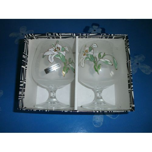Duo Verres À Cognac Décorés