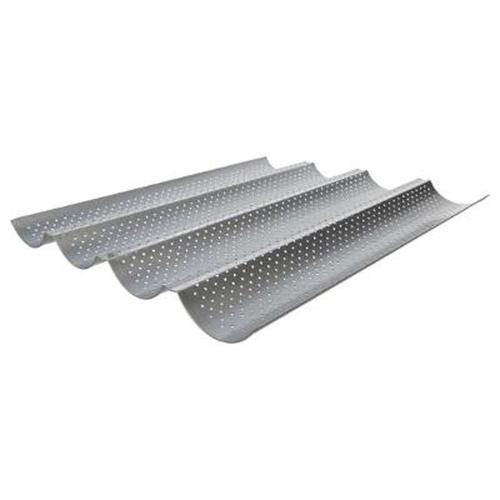 Plaque De Cuisson 4 Baguettes "Moule" 37cm Gris