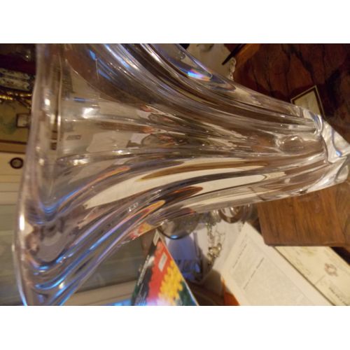 Vase En Cristal Art Deco Vanne De France Signe