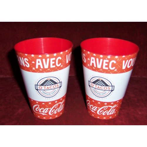 Lot De 2 Gobelets "Coca-Cola" 40 Cl