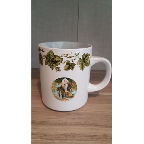 Mug Notre Dame De Lourdes Bordure Vigne Atelier Marie M * Lourdes