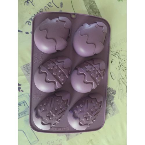 Moule En Silicone 6 Gros Oeufs De Paques
