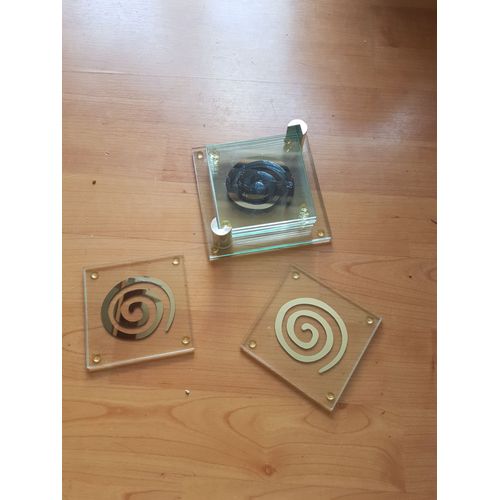 Lot De 6 Sous-Verre Avec Support