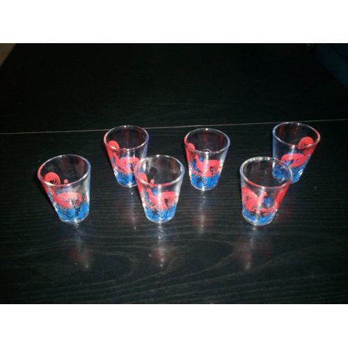 6 Verres À Digestif Anciens