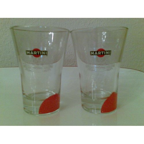 Lot De 2 Verres Martini