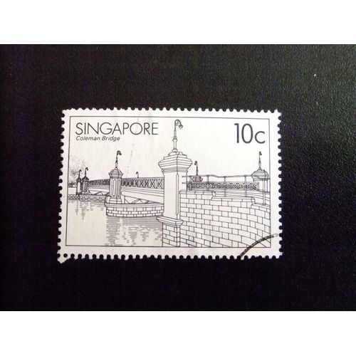 51 Singapour Singapour 1985 / Pont Colemam / Yvert 451 Fu - Sg 487 Fu