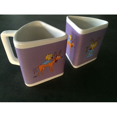 Paire De Mugs Maggie Simpson