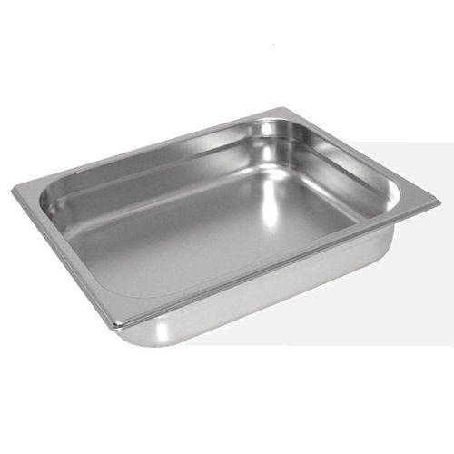 Plat Pro Récipient Modulaire Acier Inox Creux Bac Gastronomie Roti Gratin Prépare Cuisson Congéler Réchauffe Service Cuisine Bords Coins Renforcés Sp Hte Temp N France Moule Four Charcutier 30x7x25 C