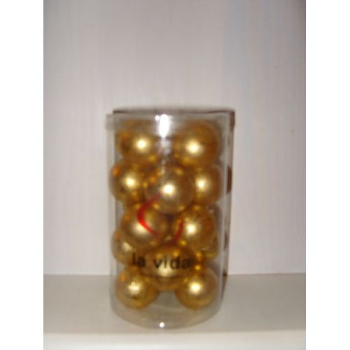 Boules De Décoration En Verre Fin Dorées