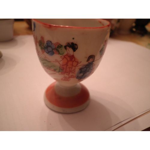 Coquetier Ceramique Decor Chinois