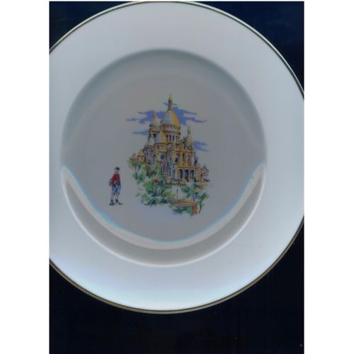 Assiette Paris Montmartre Basilique Du Sacré C¿Ur